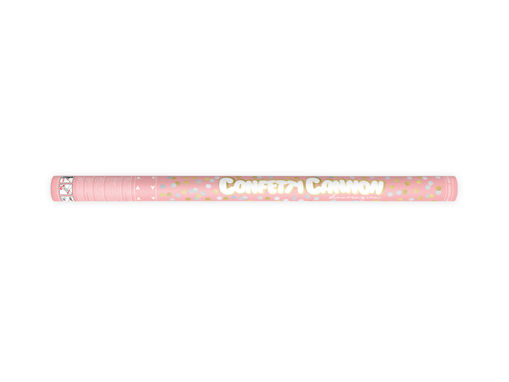 Picture of CONFETTI CANNON WITH CIRCLES 80CM PINK